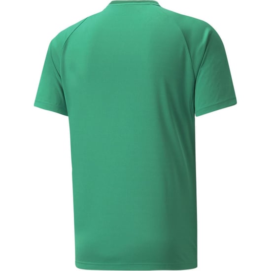Men's Puma Teamvision Jersey T-Shirt in Green/Green/Wht - Image 2