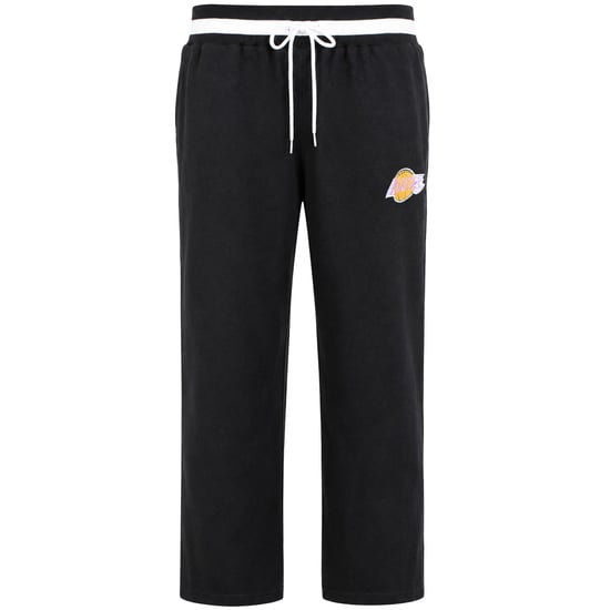 Mitchell & Ness NBA Los Angeles Lakers Reversed Fleece Tearaway Mens Black Track Pants - Image 1
