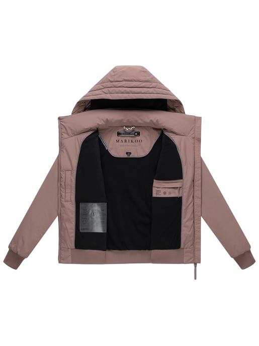 Marikoo Mooni women’s winter bomber jacket with fleece lining - Image 5