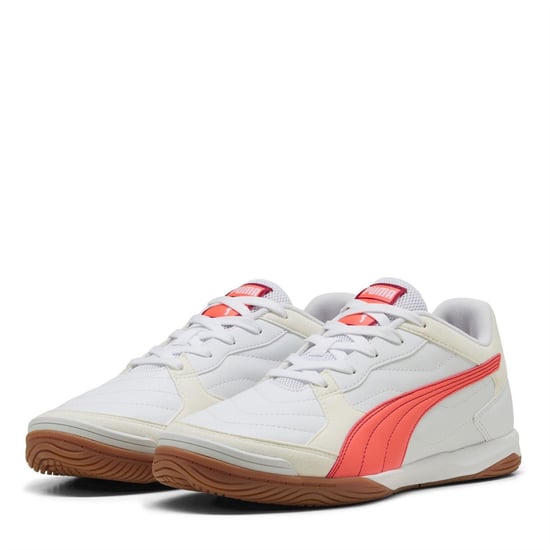 Men's Puma Pressing Iv Indoor Football Boots in Puma White-Gl - Image 1
