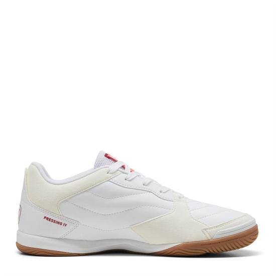 Men's Puma Pressing Iv Indoor Football Boots in Puma White-Gl - Image 4