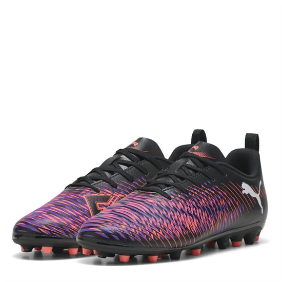 Boys Puma League Indoor Football Boots in Black-Wh - Image 1