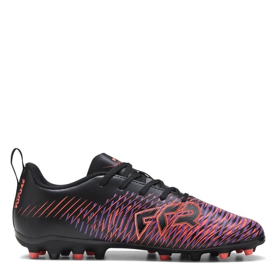 Boys Puma League Indoor Football Boots in Black-Wh - Image 4