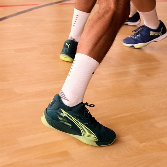 Men's Puma Eliminate Nitro Sqd 4 Handball Trainers in Green Terrain - Image 3