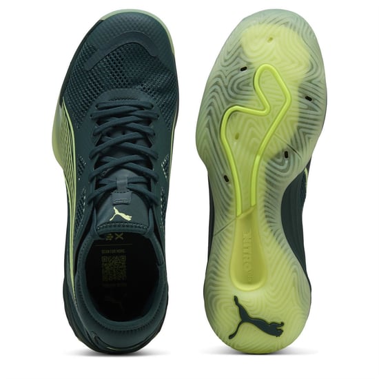 Men's Puma Eliminate Nitro Sqd 4 Handball Trainers in Green Terrain - Image 4