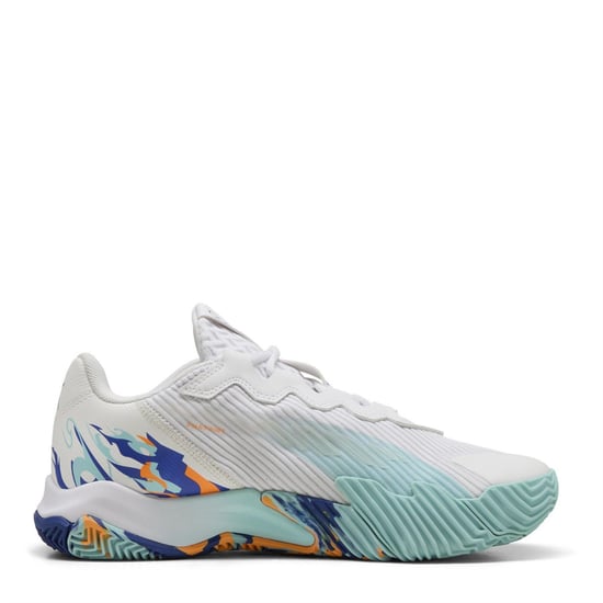 Men's Puma Nova Elite Padel Trainers in Puma White-Pum - Image 4