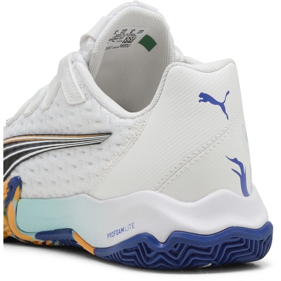 Men's Puma Nova Elite Padel Trainers in Puma White-Pum - Image 5