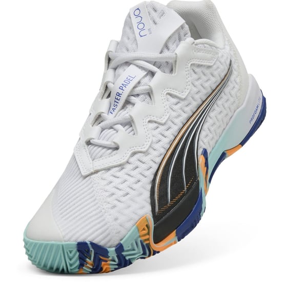 Men's Puma Nova Elite Padel Trainers in Puma White-Pum - Image 6