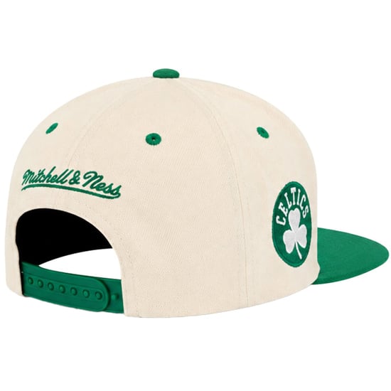 Mitchell & Ness NBA Boston Celtics Sail 2 Tone Off White Cap - Image 2