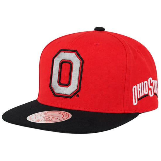 Mitchell & Ness NCAA Ohio State Buckeyes Team Red Cap - Image 1