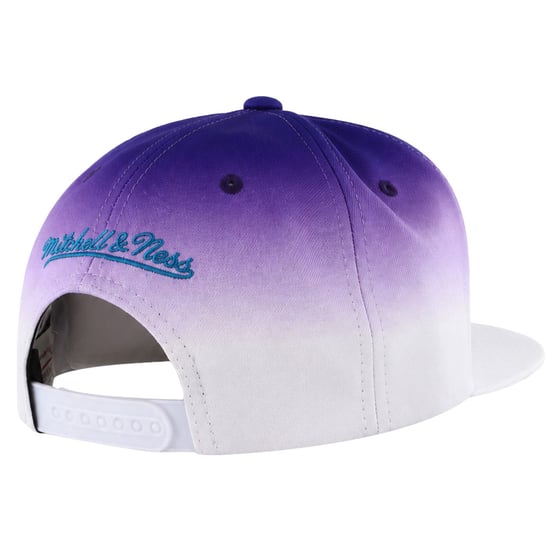 Mitchell & Ness NBA Charlotte Hornets Color Fade White/Purple Cap - Image 2
