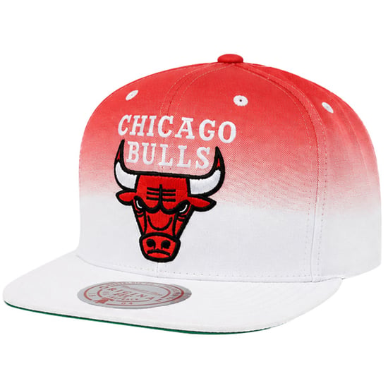Mitchell & Ness NBA Chicago Bulls Colour Fade White/Red Cap - Image 1