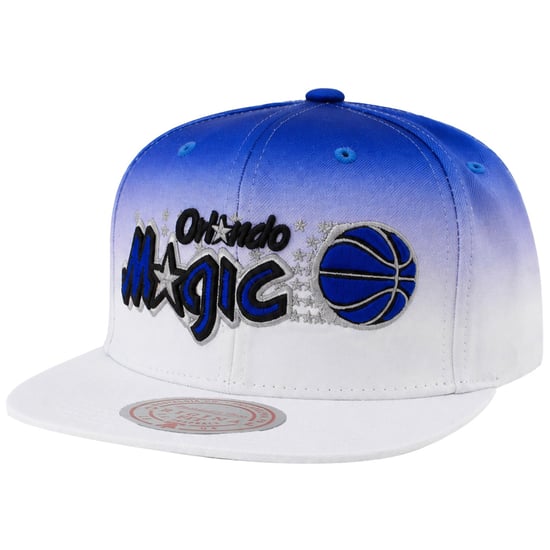 Mitchell & Ness NBA Orlando Magic Color Fade White/Blue Cap - Image 1