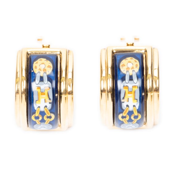 Enamel Clip On Earrings Bracelet - Image 1
