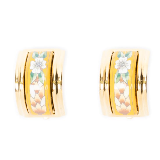Enamel Clip On Earrings Bracelet - Image 1