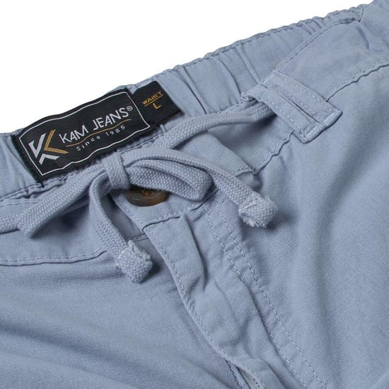Kam Men Cotton Linen Shorts Plus Size Big & Tall - Image 3