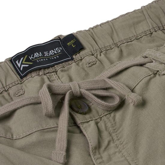 Kam Men Cotton Linen Shorts Plus Size Big & Tall - Image 3