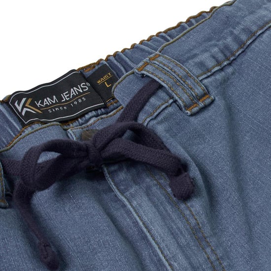 KAM Mens Big & Tall Denim Shorts - Image 3