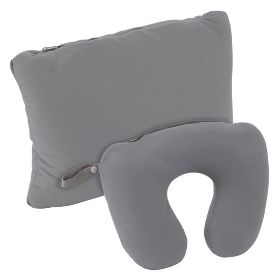 Deluxe 2 in 1 Pillow Hiking Walking Outdoor Travel Neck & Sleep Support - Image 1