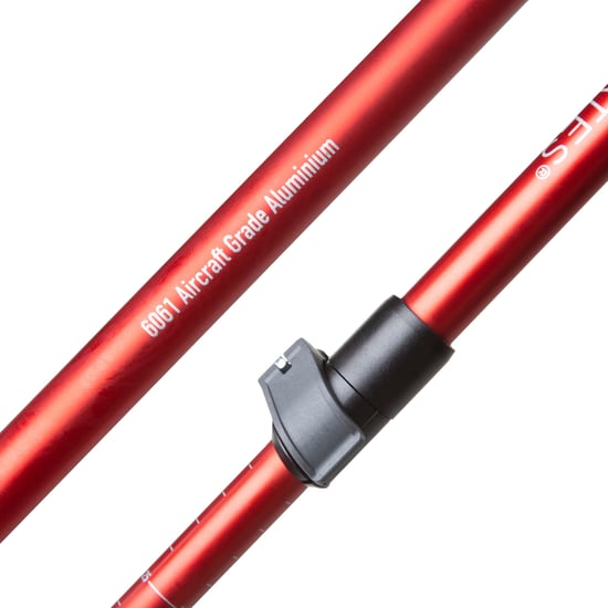 Single Adjustable Aluminium Trekking Pole Lever Lock 145cm - Image 3