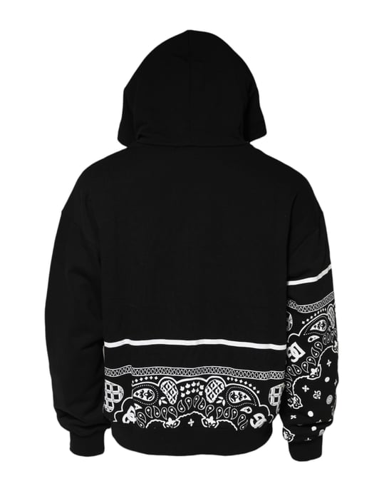 Dolce & Gabbana Svart Bandana Huva Herr Tröja - Image 3