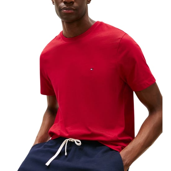 Tommy Hilfiger Mens T Shirts Crew Neck Short Sleeve Summer New Cotton Top Tee - Image 5