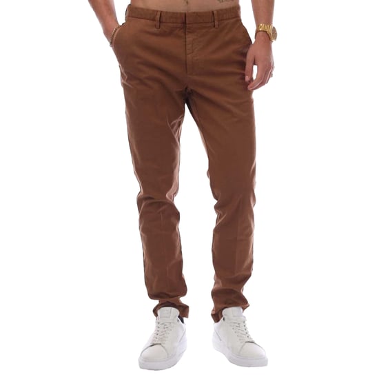 Boss Heren Logo Slim Broek (Donkerbruin) - Image 1