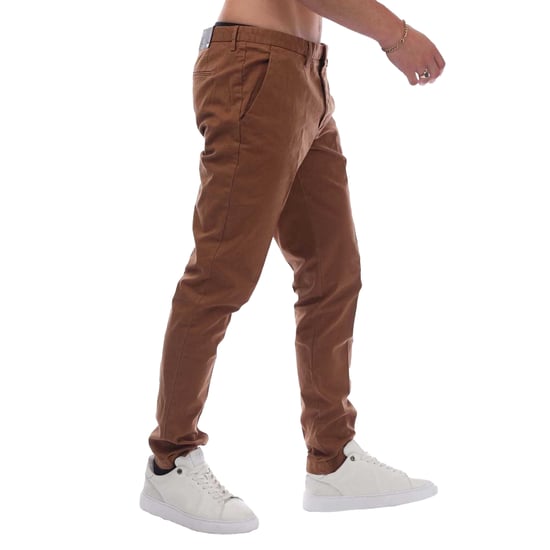 Boss Heren Logo Slim Broek (Donkerbruin) - Image 3