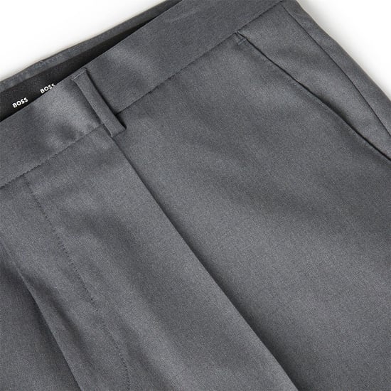 Boss Mens H-Lenon Regular Trousers (Dark Grey) - Image 3