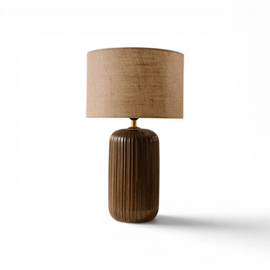 Indore Home verona m schemerlamp bruin - Image 1