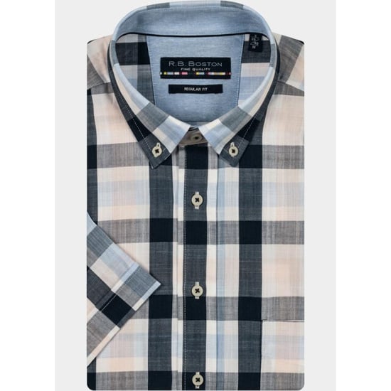 R.B. Boston Casual hemd korte mouw marshall ss button down 516670/24 - Image 2