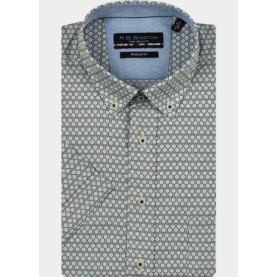R.B. Boston Casual hemd korte mouw marshall ss button down 516670/113 - Image 2