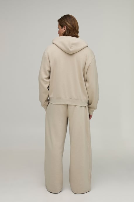 Essential Oversized Boxy Zip Through Hoodie - Image 2