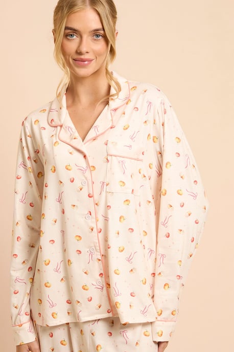 Pumpkins Long Sleeve Jersey Pyjama Set - Image 2