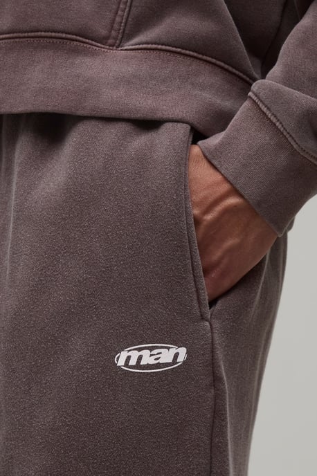 Straight Leg Man Sport Washed Joggers - Image 3