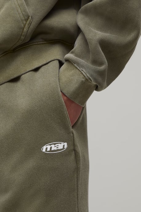 Straight Leg Man Sport Washed Joggers - Image 3