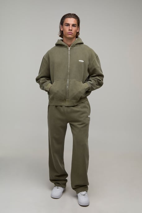 Straight Leg Man Sport Washed Joggers - Image 4