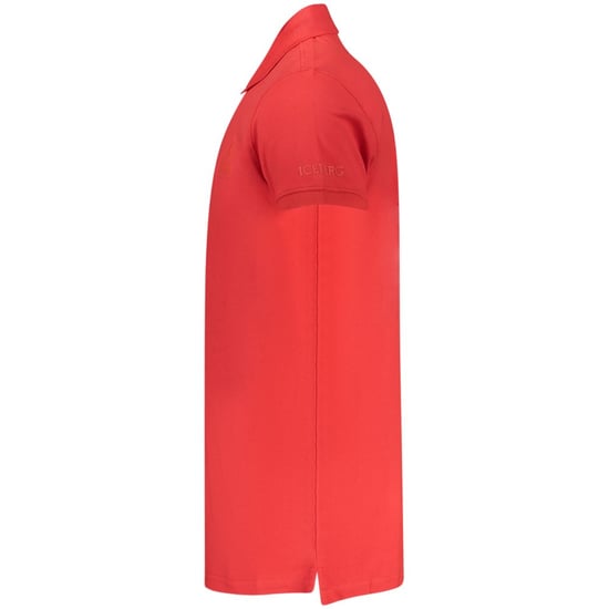 Iceberg Rosso Cotton Mens Polo Shirt - Image 3
