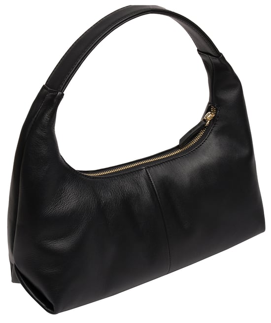 'Reese' Black Nappa Leather Grab Bag - Image 3
