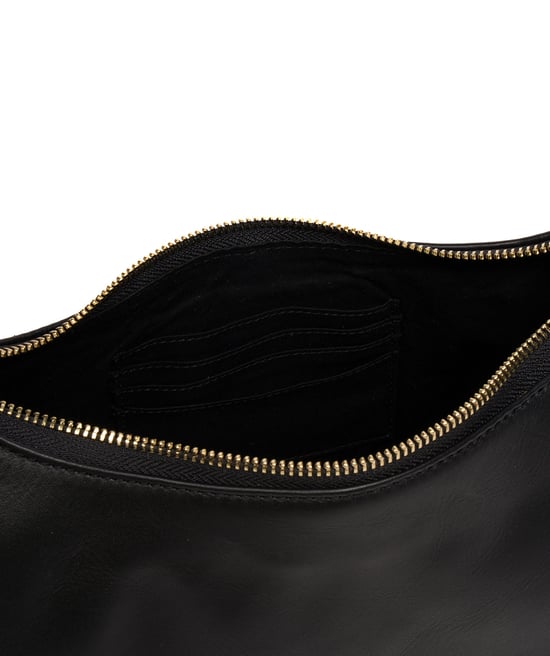 'Reese' Black Nappa Leather Grab Bag - Image 4
