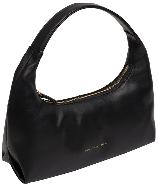 'Reese' Black Nappa Leather Grab Bag - Image 5