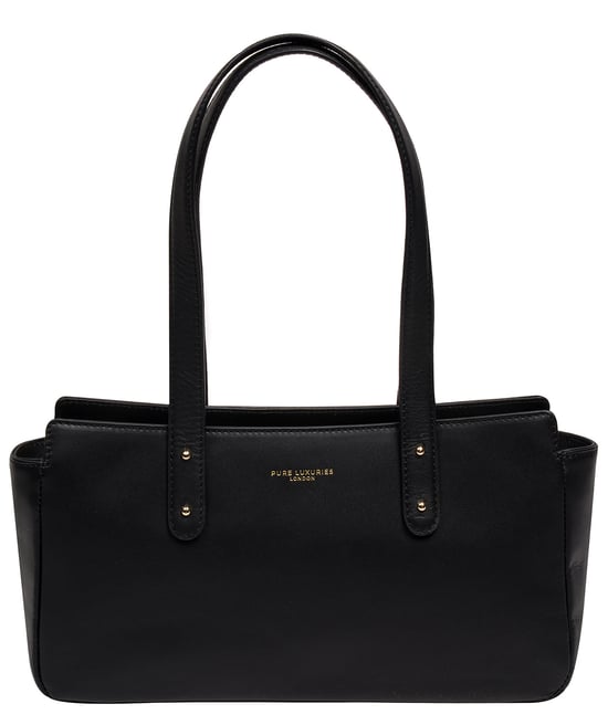 'Samantha' Black Leather Evening & Clutch Bag - Image 2