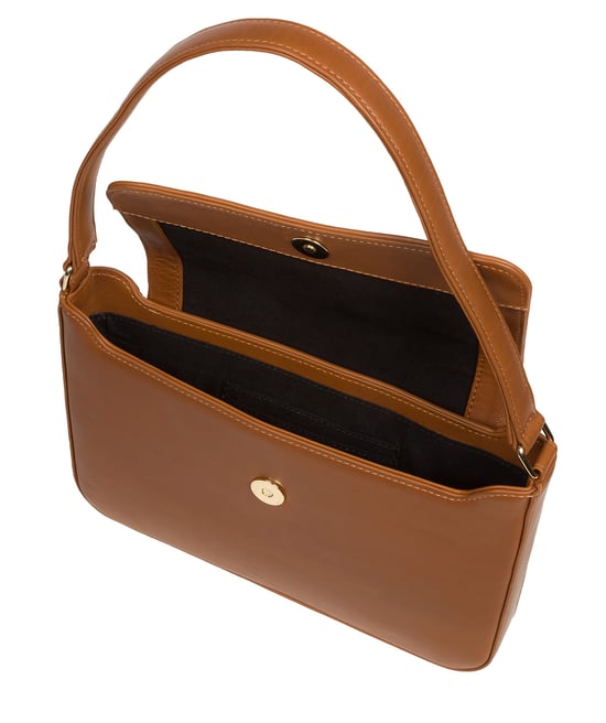 'Olivia' Oak Nappa Leather Evening Bag - Image 4