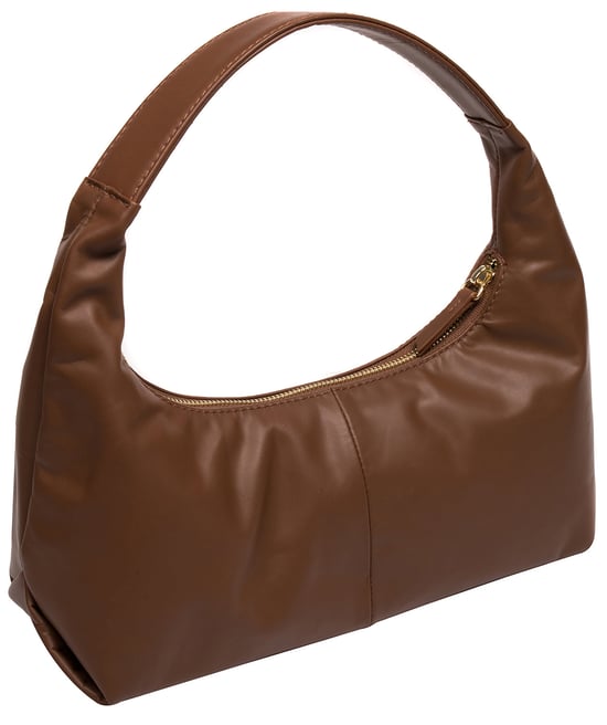 'Reese' Chestnut Nappa Leather Grab Bag - Image 3