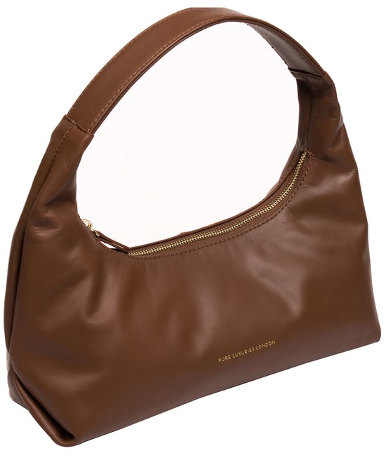 'Reese' Chestnut Nappa Leather Grab Bag - Image 5
