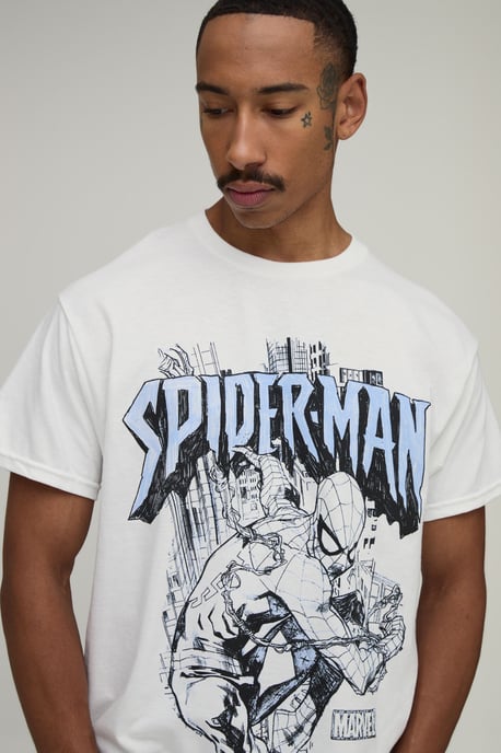 Oversized SpiderMan License Print T-Shirt - Image 3