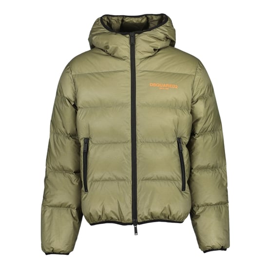 Dsquared2 Military Green Down Jacket - Image 1