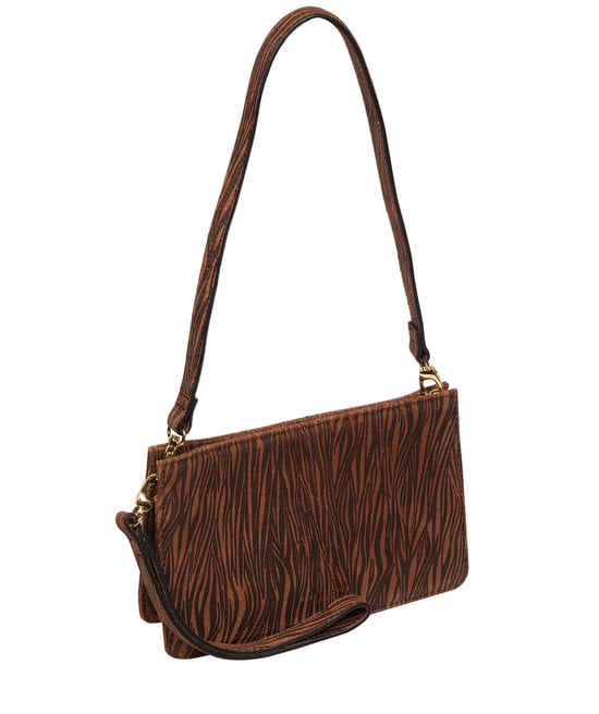 'Layla' Animal Print Nappa Leather Clutch Phone Bag - Image 5