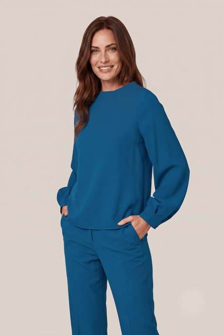 Elisa Top Petrolblauw - Image 1
