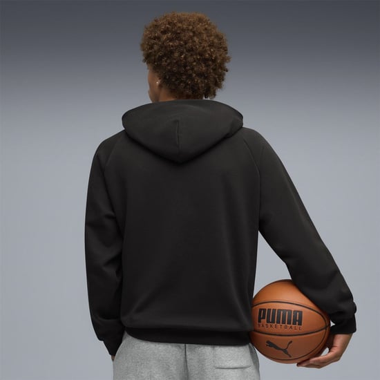 Men's Puma Melo Alwayz On 1 Performance Hoodie in Black/Silver - Image 4